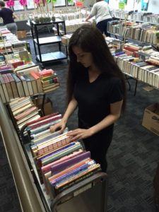 Taylor shelving at the book sale