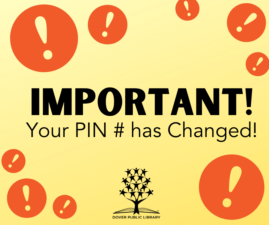 Important! Your PIN number has changed